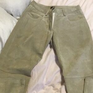 Danier Suede Pants Great Condition Tan